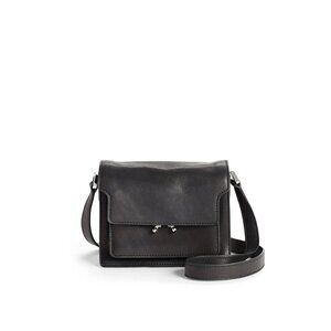 Marni Trunk Soft Mini Bag Black Leather Excellent Condition Silver Hardware